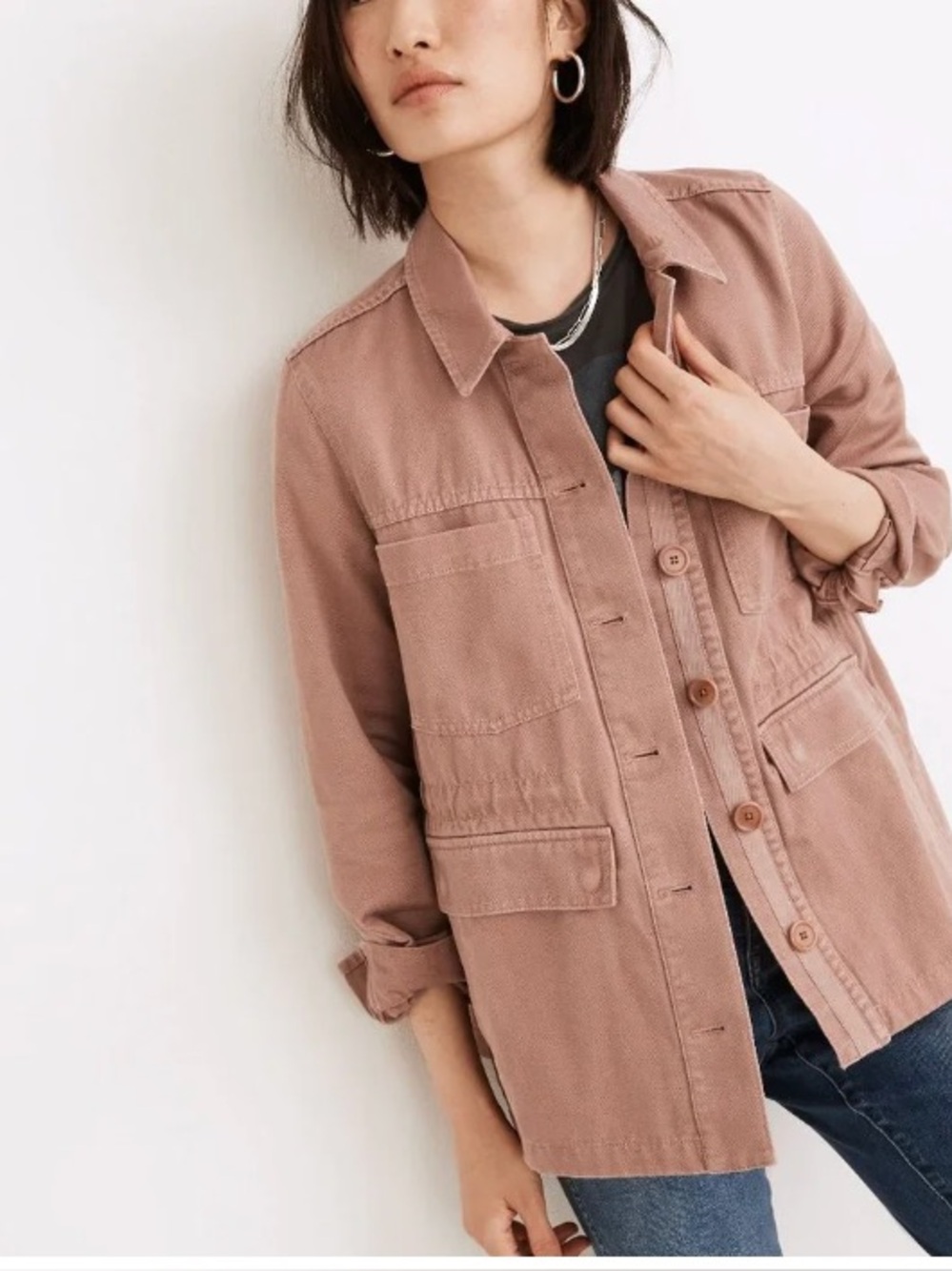 Madewell Chore Jacket - Pink/Mauve
